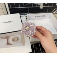 Pretty Style Chanel Camellia Bloom Hair Ring 1023 Purple 2024