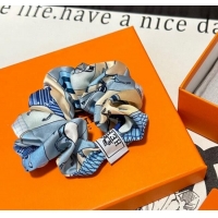 Cheap Price Hermes Printed Hairring 1129 Blue 2024