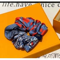 Best Price Louis Vuitton Printed Hairring 1129 Blue 2024