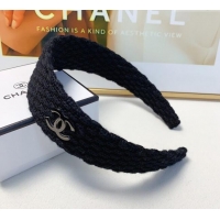 Hot Style Chanel Crochet Headband 1129 Black 2024