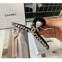 Good Product Chanel Hair Clip with Strass 0311 Black 2025
