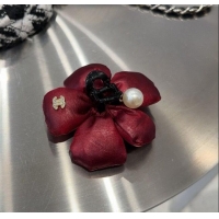 Buy Luxurious Chanel Bloom Hair Clip 0311 Red 2025