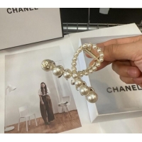 Top Design Chanel Pearls Allover Hair Clip CH0311 2025
