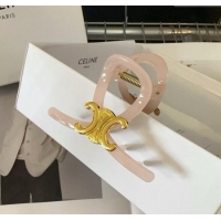 Super Quality Celine Triomphe Hair Clip 0311 Light Pink 2025