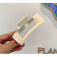 Grade Quality Miu Miu Square Hair Clip with Strass 0311 White 2025
