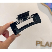 Trendy Design Miu Miu Square Hair Clip with Strass 0311 Black 2025