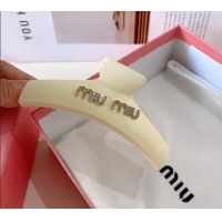 Low Cost Discount Miu Miu Hair Clip with Strass 0311 White 2025