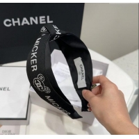 Sumptuous Discount Chanel Logo Web Headband 0310 Black 2025