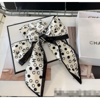 Best Price Chanel Bow Hair Clip 0310 White 2025
