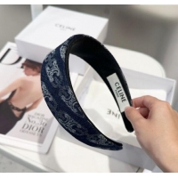 Classic Discount Celine Denim Headband CE0310 Dark Blue 2025