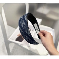 Classic Discount Celine Denim Headband CE0310 Dark Blue 2025