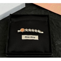 Most Popular Miu Miu Strass Hair Clip 0311 Orange 2025
