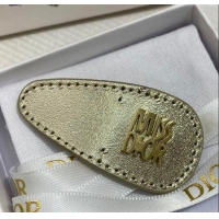 Cheapest Dior Miss Dior Calfskin Hair Clip 11097 Gold 2025