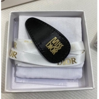 Hot Style Dior Miss Dior Calfskin Hair Clip 11097 Black 2025