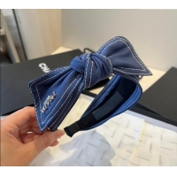 Elegant Cheap Prada Denim Headband 0512 Blue 2025