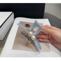 Famous Brand Chanel Hair Clip with Pearls 2081 Light Blue 2025