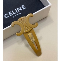 Good Looking Celine Triomphe Hair Clip 0512 Gold 2025