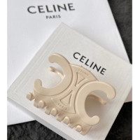 Grade Quality Celine Triomphe Hair Clip 051101 White 2025