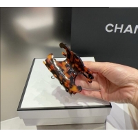 Grade Quality Celine Triomphe Hair Clip 051102 Brown 2025
