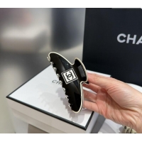 Top Quality Discount Chanel Framed CC Hair Clip 0512 Black 2025