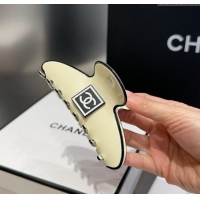 Best Cheap Chanel Framed CC Hair Clip 0512 White 2025