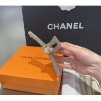 Market Sells Cheap Louis Vuitton LV Heart Hair Clip 0512 Grey 2025