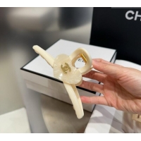 Top Grade Cheap Chanel Heart Hair Clip 0512 White 2025
