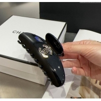 Cheap Price Chanel CC Hair Clip 0512 Black 2025