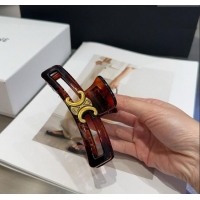 Buy Fashionable Celine Hair Clip 051103 Brown 2025