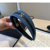Best Grade Gucci Denim Headband 0512 Navy Blue 2025