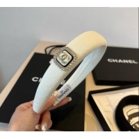 New Fashion Chanel Headband with CC Pearls 0512 White 2025