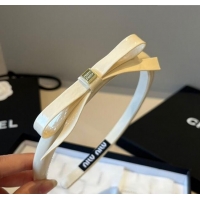 Hot Sell Fashion Miu Miu Bow Headband 0513 White 2025