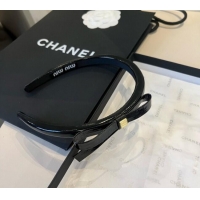 Good Product Miu Miu Bow Headband 0513 Black 2025