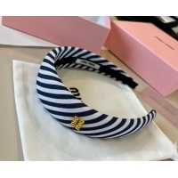 Buy Wholesale Miu Miu Striped Headband 0513 Blue 2025