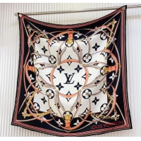 Well Crafted Louis Vuitton Ultimate Monogram Silk Square Scarf 90cm V4047 White 2025