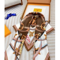 Top Design Louis Vuitton Ultimate Monogram Silk Square Scarf 90cm V4047 Brown 2025