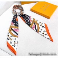 Inexpensive Louis Vuitton Flower and Strap Monogram Silk Square Scarf 90cm V4049 Black 2025
