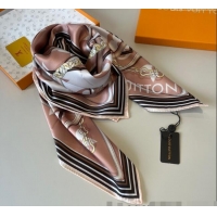 Grade Quality Louis Vuitton Ultimate Monogram Silk Square Scarf 90cm V4049 Nude Pink 2025