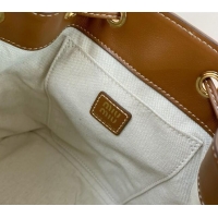 Market Sells Miu Miu Calf Leather backpack bag 5BZ043 Brown 2025