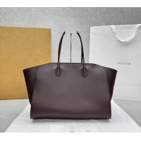 Buy Discount The Row Marlo 17 Softly Structured Tote Bag in Smooth Leather 1895 Chocolate Brown 2025