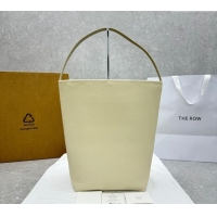New Design The Row Large N/S Park Tote Bag in Grained Leather 1822 White 2025