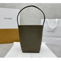 Pretty Style The Row Medium N/S Park Tote Bag in Grained Leather 1822 Grey 2025