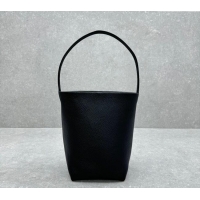 Cheap Price The Row Medium N/S Park Tote Bag in Grained Leather 1822 Black 2025