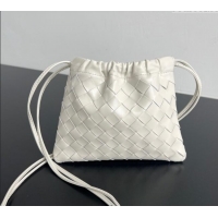 Cheapest Bottega Veneta Small Dustbag in Intrecciato Leather 816987 Chalk White 2025