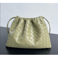New Product Bottega Veneta Medium Dustbag in Intrecciato Leather 796728 Travertine Green 2025