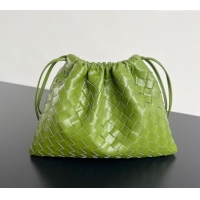High Quality Bottega Veneta Medium Dustbag in Intrecciato Leather 796728 Matcha Green 2025