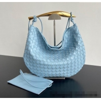 Buy Classic Bottega Veneta Large Sardine Bag in Intrecciato Leather 754988 Ice Blue 2025