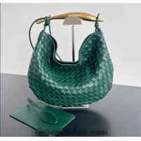 Best Wholesale Bottega Veneta Large Sardine Bag in Intrecciato Leather 754988 Emerald Green 2025