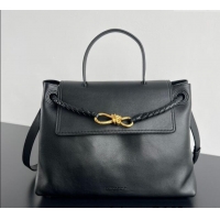 New Product Bottega Veneta Medium Ciao Ciao Top Handle Bag in Calf Leather 817231 Black 2025