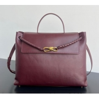Market Sells Bottega Veneta Large Ciao Ciao Top Handle Bag in Calf Leather 826195 Barolo Red 2025